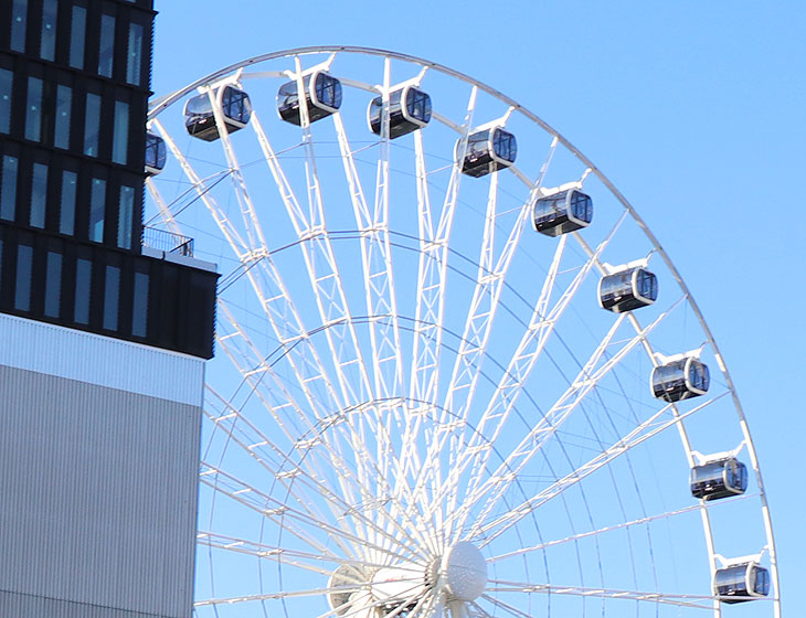  Erst impfen, dann Riesenrad fahren am 13.09.2021 im Werksviertel-Mitte  (©Fotoi: Martin Schmitz)